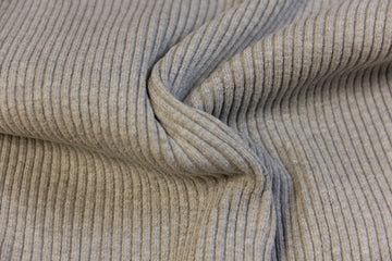 Grobstrickbündchen, Strickschlauch, hellgrau, 0,5 m